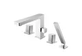 Produktbild: Bernstein Wannenarmatur 6081C (Wannenrandarmatur) Fliesenrandarmatur - Design 4-Loch-Badewannenarmatur