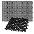 Produktbild: BigDean Rasengitter 24x Rasengitter Paddockplatte SCHWARZ 50x50 cm, 50x50 cm, Set, 24-St., Rasengitter, UV-Beständig, Leichtverlegbar, Belastbar, Erosionsschutz