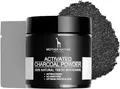 Produktbild: Aktivkohle Pulver von Mother Nature - Vegan - zur Zahnaufhellung & Zahnreinigung - Activated Charcoal als Teeth Whitening Powder für natürlich weiße Zähne - 60 g (Schwarz)