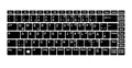 Produktbild: Tastatur Aufkleber Deutsch, Ersatz Laptop Aufkleber mit Schwarz Buchstaben für Standard Tastatur Tastaturaufkleber Notebook Layout Deutsch DE QWERTZ ÜÖÄ Schwarz Super Qualität