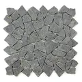 Produktbild: DIVERO 9 Fliesenmatten Naturstein Mosaik aus Andesit für Wand und Boden grau á 35 x 35 cm