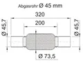 Produktbild: ERNST Flexrohr, Abgasanlage 460071