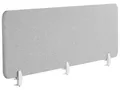 Produktbild: Schreibtisch Trennwand Akustik Polster hellgrau 180 x 40 cm Schallschutz Wally