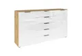 Produktbild: rauch Sideboard FLIPP, Artisan Eiche Dekor, Weiß, 2 Türen, 5 Schubladen, mit Soft-Close-Funktion, B 180 x H 100 x T 42 cm
