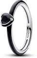 Produktbild: PANDORA Sterling silver Enamel Man-made crystal Black 193088C01-50