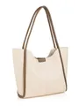 Produktbild: Lucky Bees Schultertasche in Creme - (B)30 x (H)29 x (T)9 cm, Beige, Damen