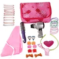 Produktbild: Götz 3402239 Haarstylist für Puppen – Zubehör zum Stylen und Frisieren – 35 teiliges Stylingset und Schminkset für Puppen und Schminkköpfe