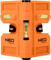 Produktbild: NEO TOOLS Pfostenwasserwaage, mobil, 3 Libellen, 4 Magnete, verstellbar von 15 - 180°, aus robustem Kunststoff, Arbeitslänge von 209 mm