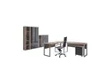 Produktbild: Mid.you Büro Office Edition - Büro Set 4, Sonoma Eiche, Anthrazit Hochglanz, Holzwerkstoff, 6,6 Fächer, 3 Schublade(n) Schubladen, Made in Germany, erweiterbar, in verschiedenen Holz-Dekoren erhältlich, Schreibtisch seitenverkehrt montierbar, abschließbar, Arbeitszimmer, Büromöbelsets & -serien, Büromöbel-Sets