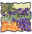Produktbild: Damen grün Seidentuch 90X90 cm Impressionismus Kunstdrucke Malerei Silk Shawl...