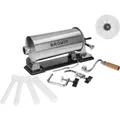 Produktbild: Browin 311003 Waagerechter Wurstfüller 3 kg, Wurstmaschine Wurstfüllmaschine Manuell, Edelstahl, Silber