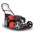 Produktbild: Scheppach MS225-53 Benzin Rasenmäher mit Antrieb - 6PS | 53 cm Schnittbreite | Reinigungsfunktion | 65 Liter Fangkorb | Stahlgehäuse | 7-stufige Höhenverstellung | Mulchfunktion | Seitenauswurf