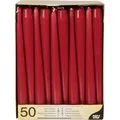 Produktbild: Papstar Kerzen 17961, Leuchterkerzen, bordeaux rot, Ø 2,2 cm, Höhe 25 cm, 50 Stück