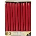 Produktbild: Papstar Pack Of 50 Stick Candles Diameter 2.2 Cm Length 25 Cm Bordeaux