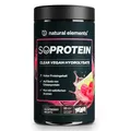 Produktbild: natural elements Clear Vegan Hydrolysate 450g – Raspberry Mojito – Proteinpulver - ohne Whey Isolate