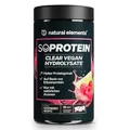 Produktbild: natural elements Clear Vegan Hydrolysate 450g – Raspberry Mojito – Proteinpulver – erfrischender Protein-Shake – ohne Whey Isolate – in Deutschland produziert & laborgeprüft