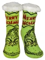 Produktbild: United Labels® Haussocken The Grinch Hüttensocken Merry Grinchmas Haussocken Kuschelsocken