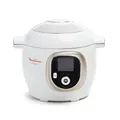 Produktbild: Moulinex Cookeo Multicuiseur intelligent, Capacité 6 L, Haute pression, Ecran intuitif, Guide de cuisson pas à pas, Couvercle de conservation, Application dédiée, 150 recettes, Blanc CE85CA10