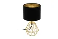 Produktbild: EGLO LED Tischleuchte Carlton 2, Leuchtmittel exklusive, Vintage Tischleuchte, Nachttischlampe, Gold, schwarz, Fassung: E14