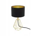 Produktbild: SCHREIBTISCH TISCH UND NACHTLAMPE Eglo Carlton 60W SCHWARZ VINTAGE LAMPENSCHIRM