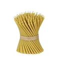 Produktbild: NKlaus 400g. Bienenwachs Altarkerzen Kirchenqualität dünne Kerzen Ritualkerzen - Bienenwachskerzen Gelb (ca. 100 Stück) 36261