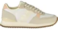 Produktbild: Elegante Damen Sportschuhe in Weiß mit rosa/beigen Kontrastdetails