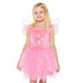 Produktbild: Amscan Kostüm Feen Kinderkostüm 'Pink Fairy', Rosa mit Flügeln
