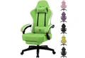 Produktbild: GTPLAYER Gaming-Stuhl Ergonomischer Gaming Sessel Schreibtischstuhl Kunstleder, Federsitzkissen, Verbindungsarmlehnen und Fußstütze 150KG
