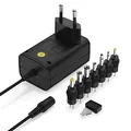 Produktbild: ANSMANN Universal Netzteil 3-12v max. 300mA max. 3.6w, DC Schaltnetzteil Ladegerät inkl. 7 Adapterstecker für Haushaltselektronik