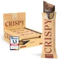 Produktbild: VETAIN Vegan Protein Riegel - Crispy Peanut - 12g Protein pro Riegel - 100% natürliche Zutaten - Low Sugar - Frei von Sucralose & Maltit - Knuspriger Eiweißriegel - 12 x 55g