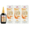 Produktbild: Wella Color Fresh Tönungsliquid 3 x 75 ml 10/39 hell lichtblond gold cendre Set