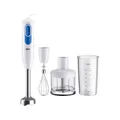 Produktbild: Braun MQ20.236M Stabmixer weiß/blau 600 Watt mit Metall-Fuß