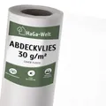 Produktbild: HaGa Abdeckvlies 30g/m² in 3,2m x 50m - Frostschutzvlies für Pflanzen - atmungsaktives Frühbeet Vlies - Für Abdeckungen von Hochbeeten