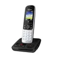 Produktbild: Panasonic KX-TGH720GS Schnurlostelefon mit Anrufbeantworter (DECT Telefon, strahlungsarm, Farbdisplay, Anrufsperre, Freisprechen) schwarz