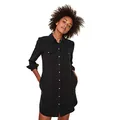 Produktbild: VERO MODA Damen VMSILLA LS Short Dress Blck GA NOOS 10206339, Black, XXL