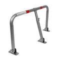 Produktbild: TRUTZHOLM Profi Parkplatzsperre 43x80 cm Parkplatzbügel Sperrbügel Parkplatzblockierer klappbar umlegbar Parkbügel Poller Vorhängeschloss mit 3 Schlüsseln