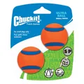 Produktbild: Chuckit Ultra Ball S - 5cm - 2 Stück robust schwimmfähig Hundespielzeug Ball Set