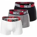 Produktbild: DIESEL Herren Boxershorts, 3er Pack - UMBX-DAMIENTHREEPACK, Trunks, Cotton Stretch Schwarz/Weiß/Grau XXL