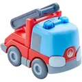 Produktbild: Haba Fahrzeug 303844 Kullerbü Feuerwehr-Leiterwagen, mit Schwungmotor