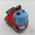Produktbild: HABA 303844 - Kullerbü – Feuerwehr-Leiterwagen , Motorikspielzeug von 2-8 Jahren