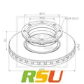 Produktbild: 2x Pe Automotive Bremsscheibe 016.663-00A Höhe 111 mm Lochkreis 177 mm