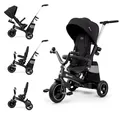 Produktbild: Kinderkraft EASYTWIST evolutionäres Dreirad, ausziehbar, um 360 Grad drehbarer Sitz, für Kinder im Alter von 9 Monaten bis 5 Jahren, Schwarz