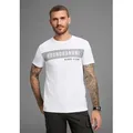 Produktbild: T-Shirt BRUNO BANANI, Herren, Gr. XL (56/58), weiß, Single Jersey, Obermaterial: 100% Baumwolle, bedruckt, schmal, Rundhals, Shirts T-Shirt, kurzärmelig, schmal geschnitten, Rundhalsausschnitt