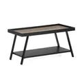 Produktbild: LebensWohnArt Couchtisch Moderner Couchtisch CUDA 80cm Altholz-Look Metallgestell