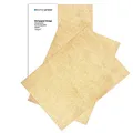 Produktbild: Betterpress® 100 Blatt DIN A4 120 g/m² Urkundenpapier A4 bedruckbar Gastropapier Briefpapier Altes Vintage Papier Elefantenhaut Papier Speisekartenpapier beidseitig Schatzkarte Flaschenpost