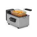Produktbild: Familien Fritteuse Edelstahl Kaltzone Frittierkorb 3 L 2000 W 130 bis 190 °C