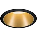 Produktbild: Einbauleuchte Cole rund 88mm GU10 max. 10W 230V dimmbar Schwarz/Gold matt - 93395
