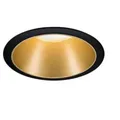 Produktbild: Paulmann 93395 Einbauleuchte Cole rund 88mm GU10 max. 10W 230V dimmbar Schwarz/Gold matt