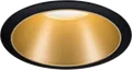 Produktbild: PLM 93395 - Einbauleuchte Cole, GU10, schwarz matt/gold