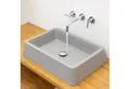 Produktbild: wohnfreuden Aufsatzwaschbecken Terrazzo Waschbecken ZOID 60 cm grau eckig (Kein Set), 4_125807